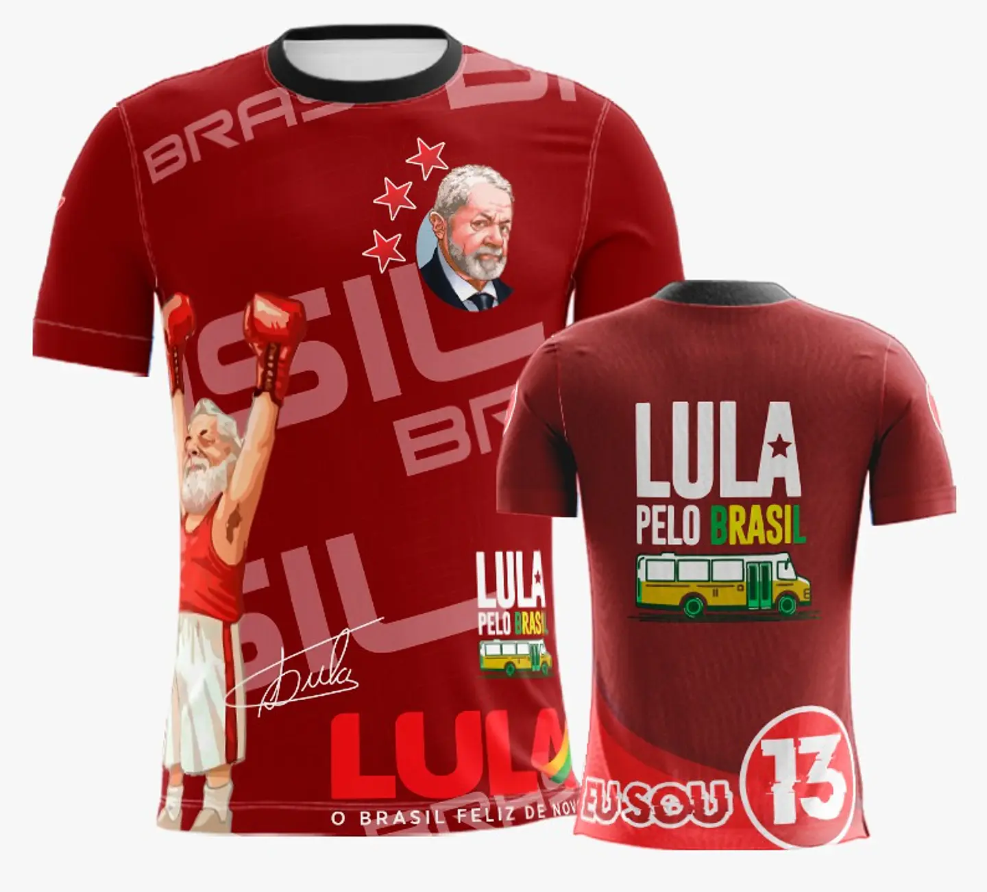10 Artes Vetor Camisa Lula Eleições Política Sublimação Arquivos Corel Draw 10