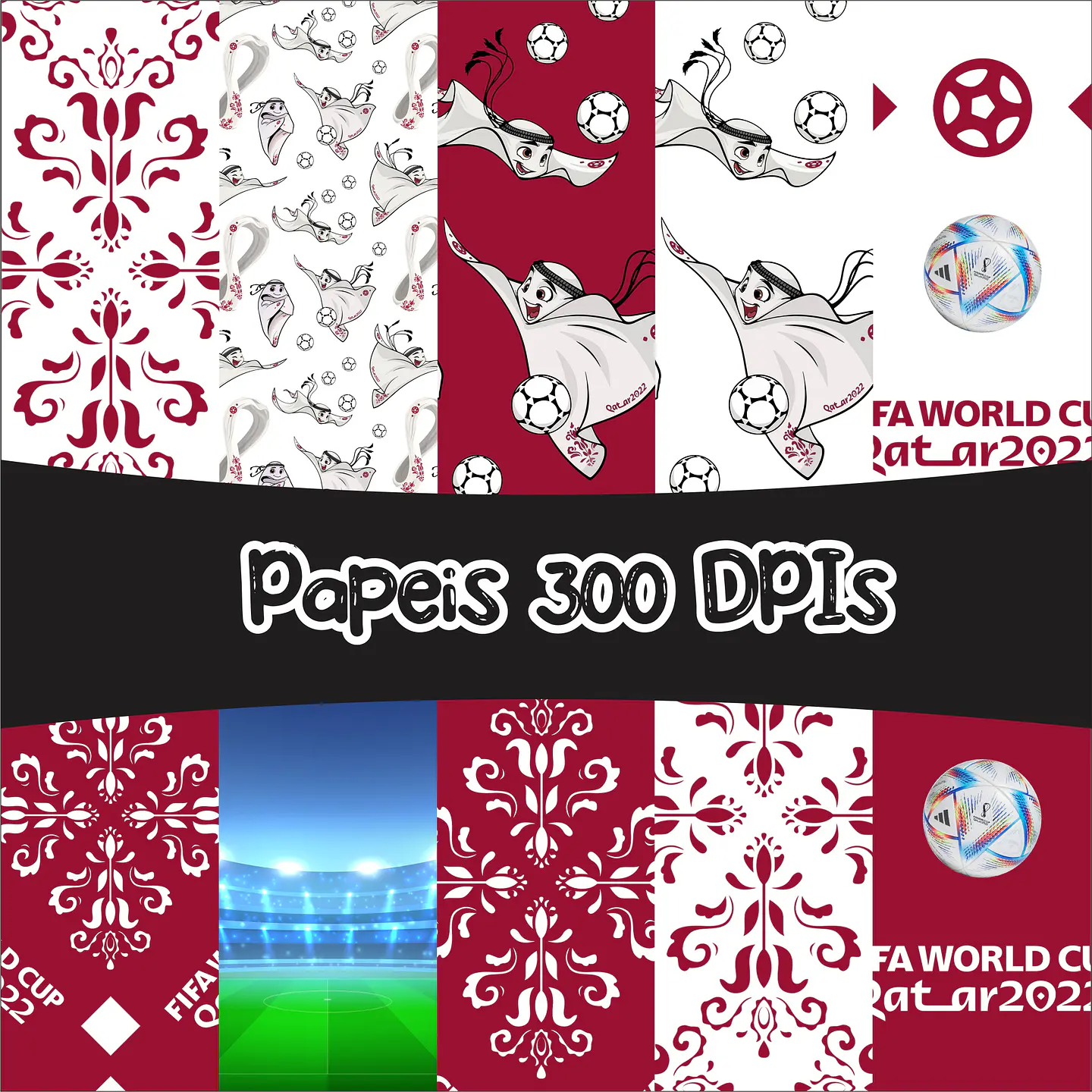 Kit Digital Qatar Copa 2022 sem fundo Arquivos Png  2