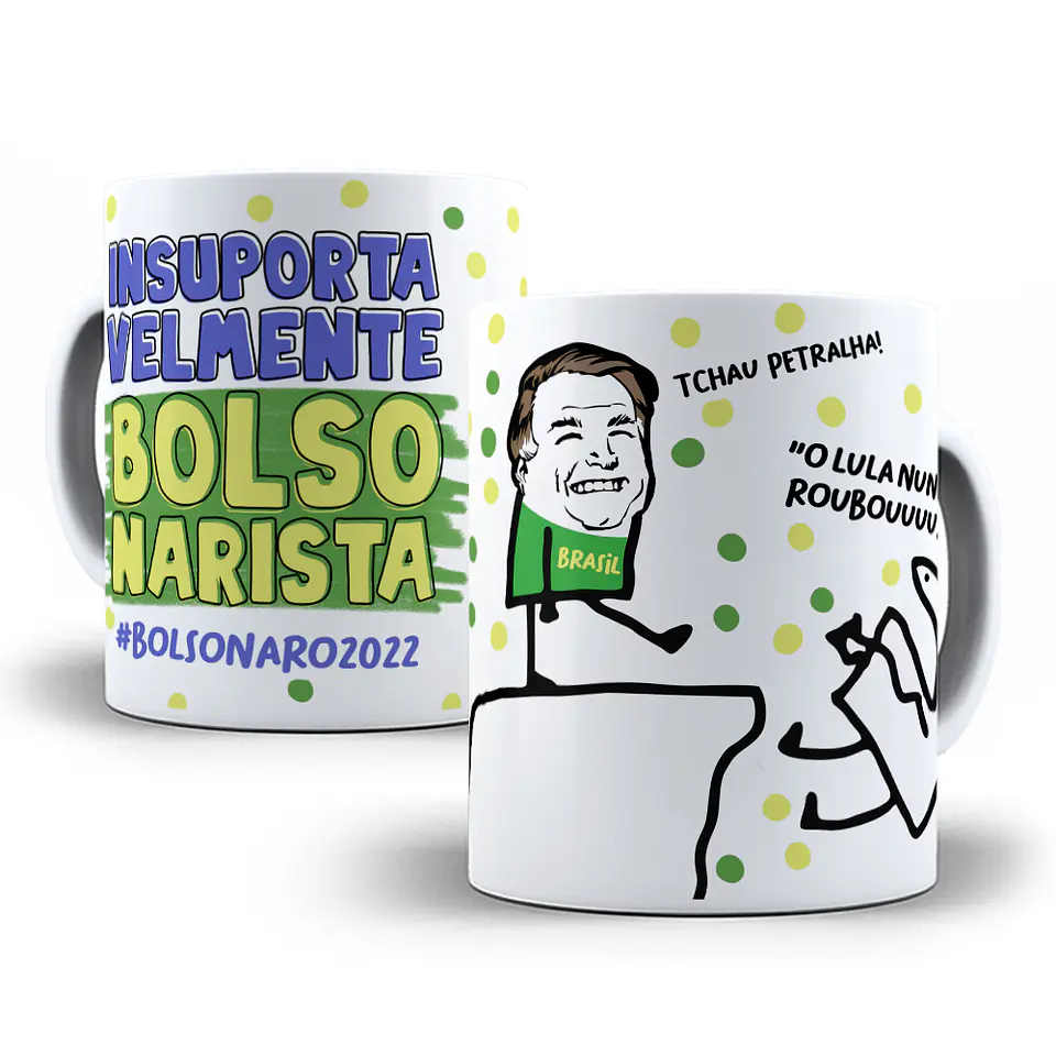 61 Artes Flork Caneca e Camisa para Sublimação Lula e Bolsonaro Arquivos em Png 12