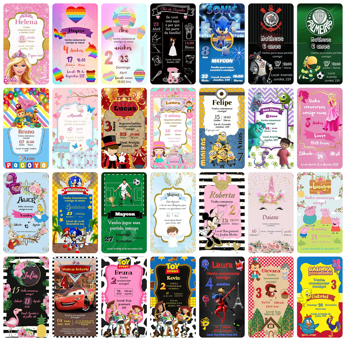 Pack Canva Convites Digitais Lucrativos Templates Editáveis 150 Artes 6