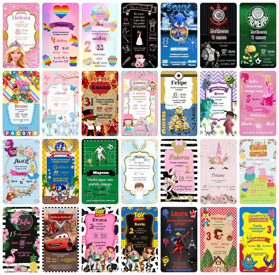 Pack Canva Convites Digitais Lucrativos Templates Editáveis 150 Artes 6