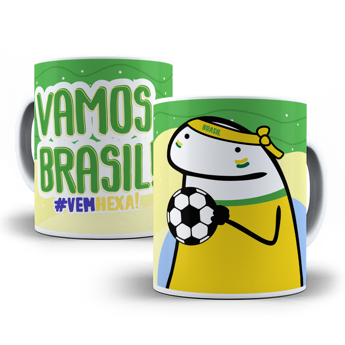 10 Artes Caneca Torcedor Brasil Sublimação Arquivos Png 2