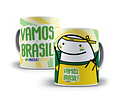 10 Artes Caneca Torcedor Brasil Sublimação Arquivos Png