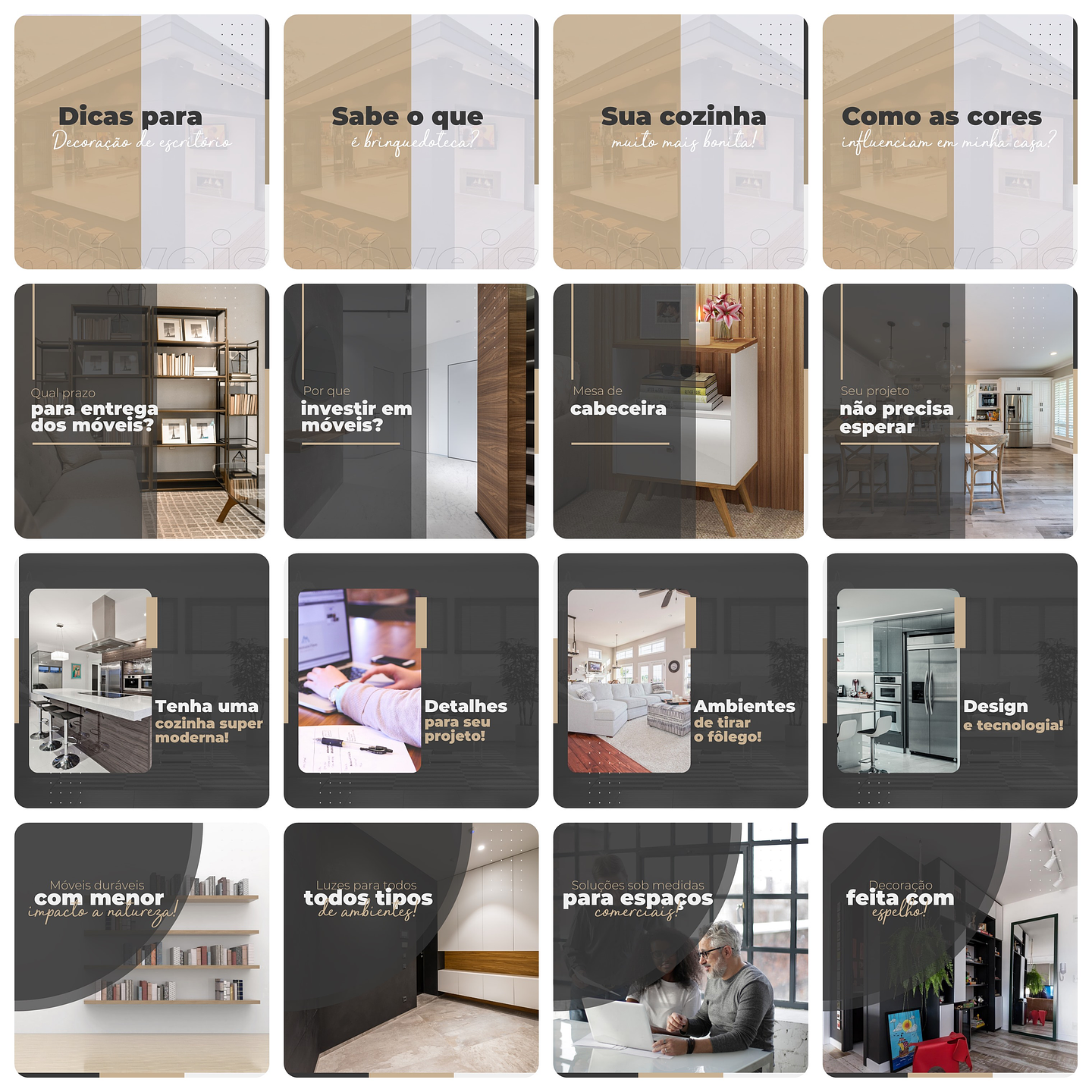 Pack Canva Móveis Planejados Templates Editáveis 200 Artes + Legendas 4