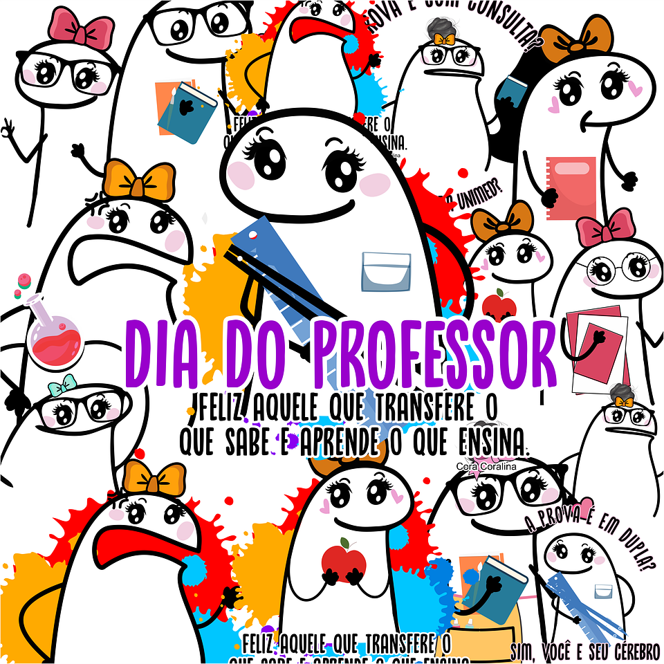 Kit Digital Flork  Dia dos Professores sem fundo Lt23 Arquivos Png  1
