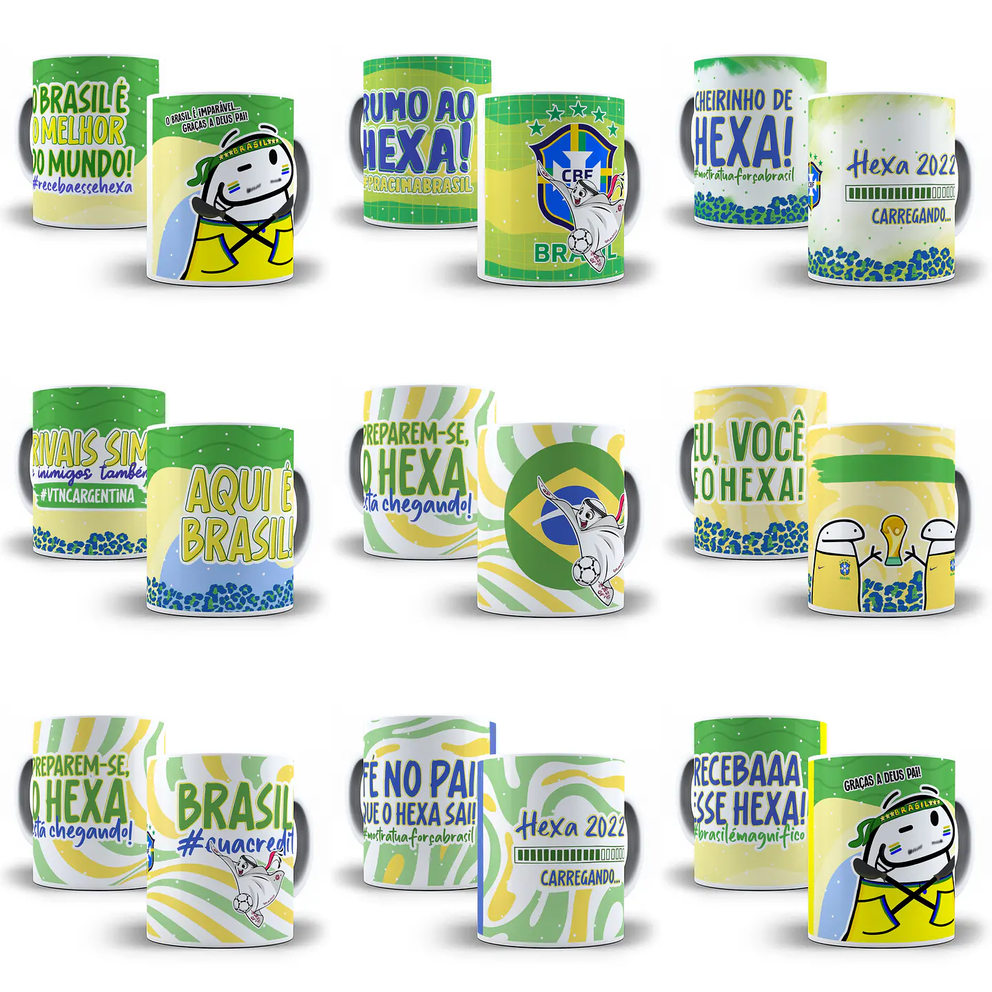 9 Artes Caneca Brasil Copa 2022 em Jpg 1