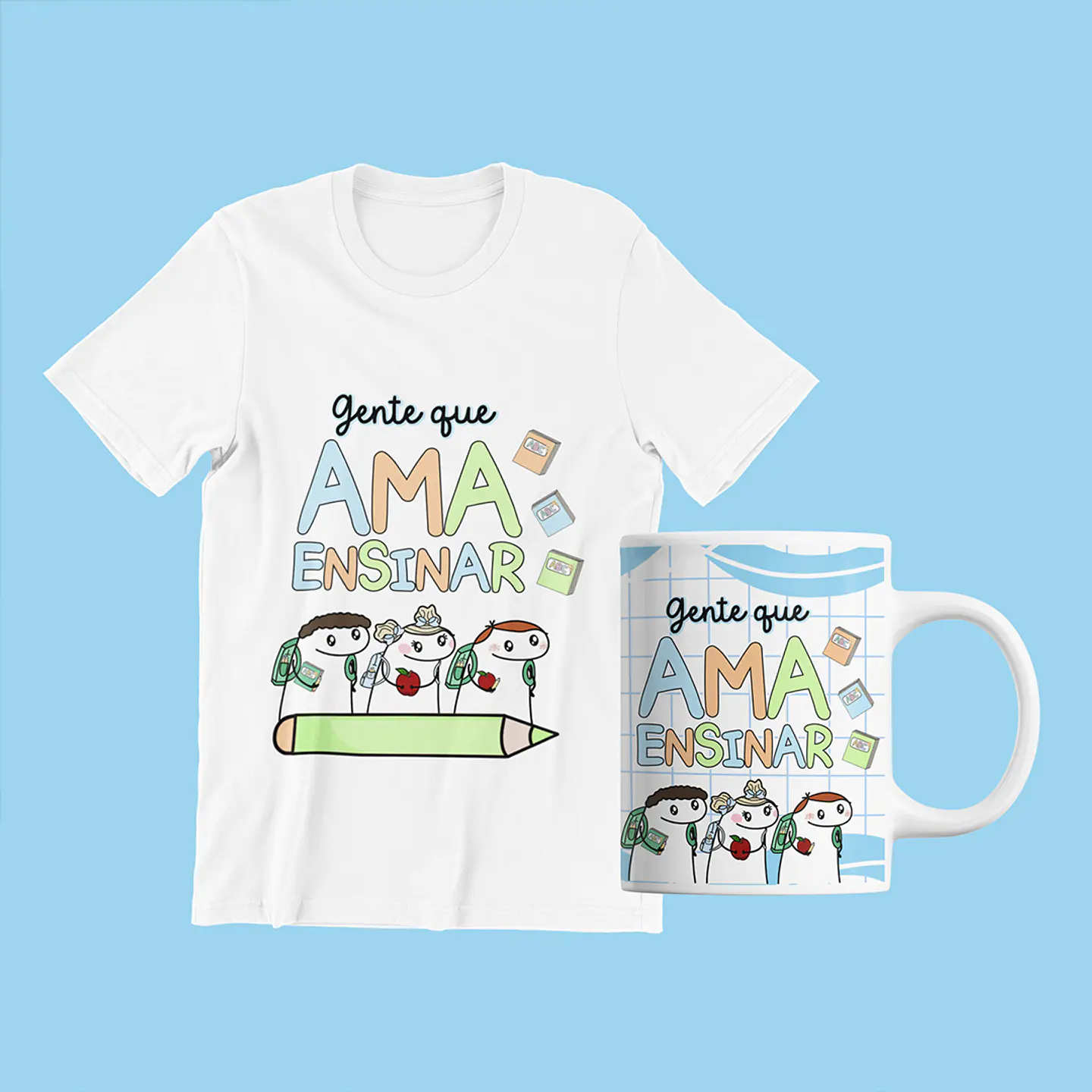Kit Digital Flork Dia dos Professores sem fundo L20 Arquivos Png  9
