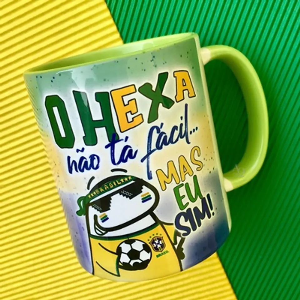 15 Arte Caneca Flork Brasil Torcedor Copa 2022 Arquivos Pdf Editável 4