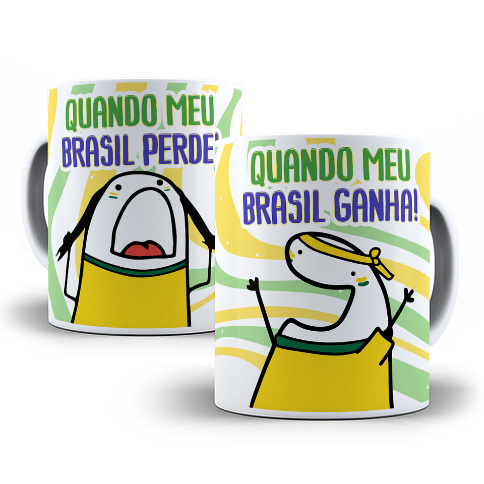 10 Artes Caneca Torcedor Brasil Sublimação Arquivos Png 9