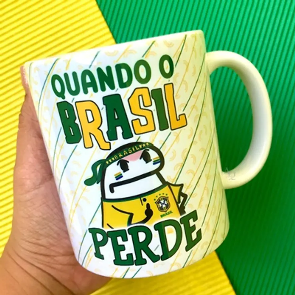 15 Arte Caneca Flork Brasil Torcedor Copa 2022 Arquivos Pdf Editável 6