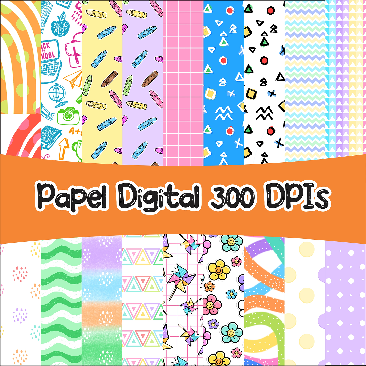 Kit Digital Dia dos Crianças Sem Fundo Lt24 Arquivos Png 2