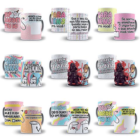 11 Artes Caneca Aniversário Amizade Arquivos Png