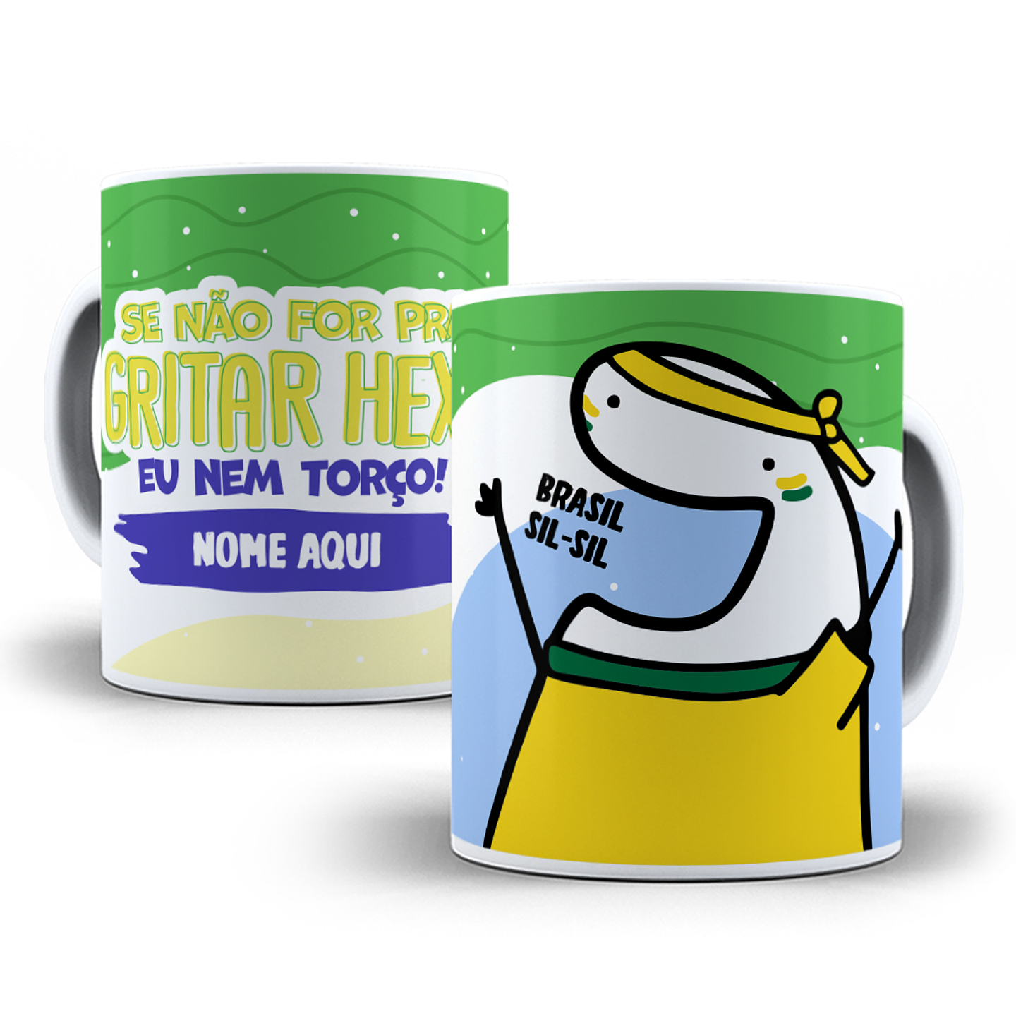 10 Artes Caneca Torcedor Brasil Sublimação Arquivos Png 11
