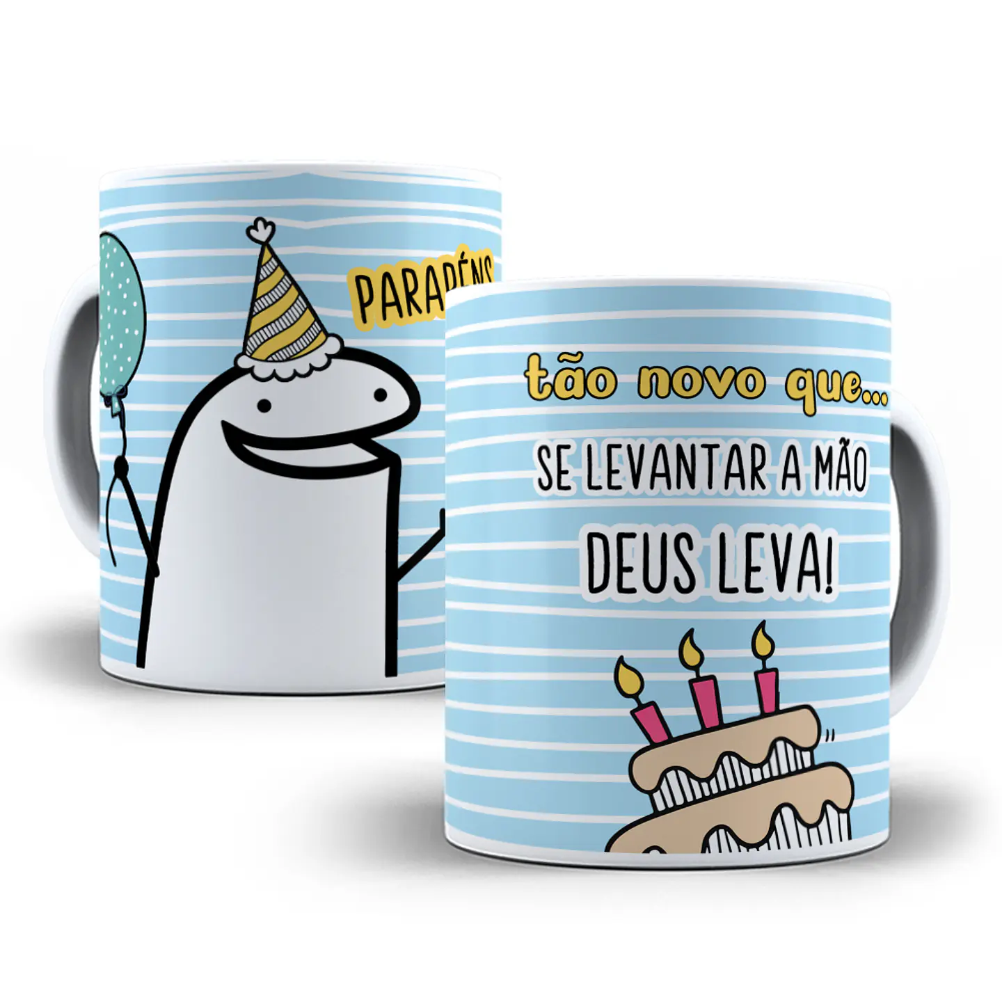 7 Artes Caneca Flork Aniversário Editável Photoshop + Png 2