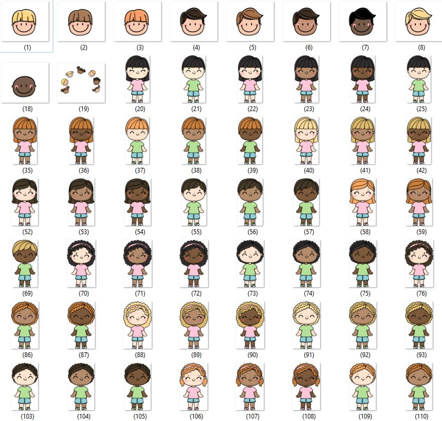 Kit Digital Dia dos Crianças Sem Fundo Lt24 Arquivos Png 3