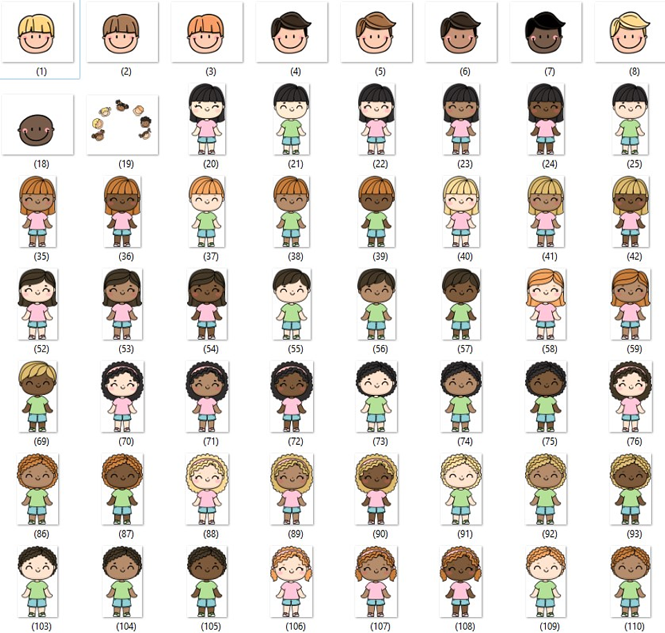 Kit Digital Dia dos Crianças Sem Fundo Lt24 Arquivos Png 3