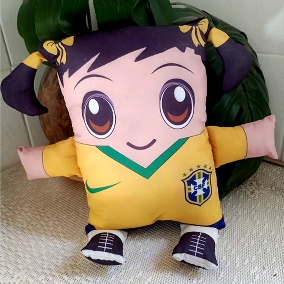 3 Artes Naninhas Almofadas Brasil Copa 2022 Editáveis Corel Draw + Png 4