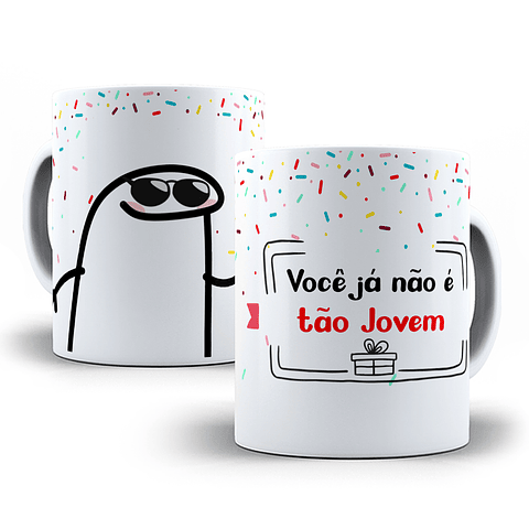 7 Artes Caneca Flork Aniversário Editável Photoshop + Png