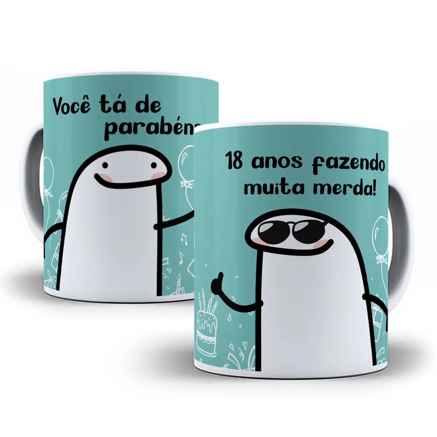 7 Artes Caneca Flork Aniversário Editável Photoshop + Png 8