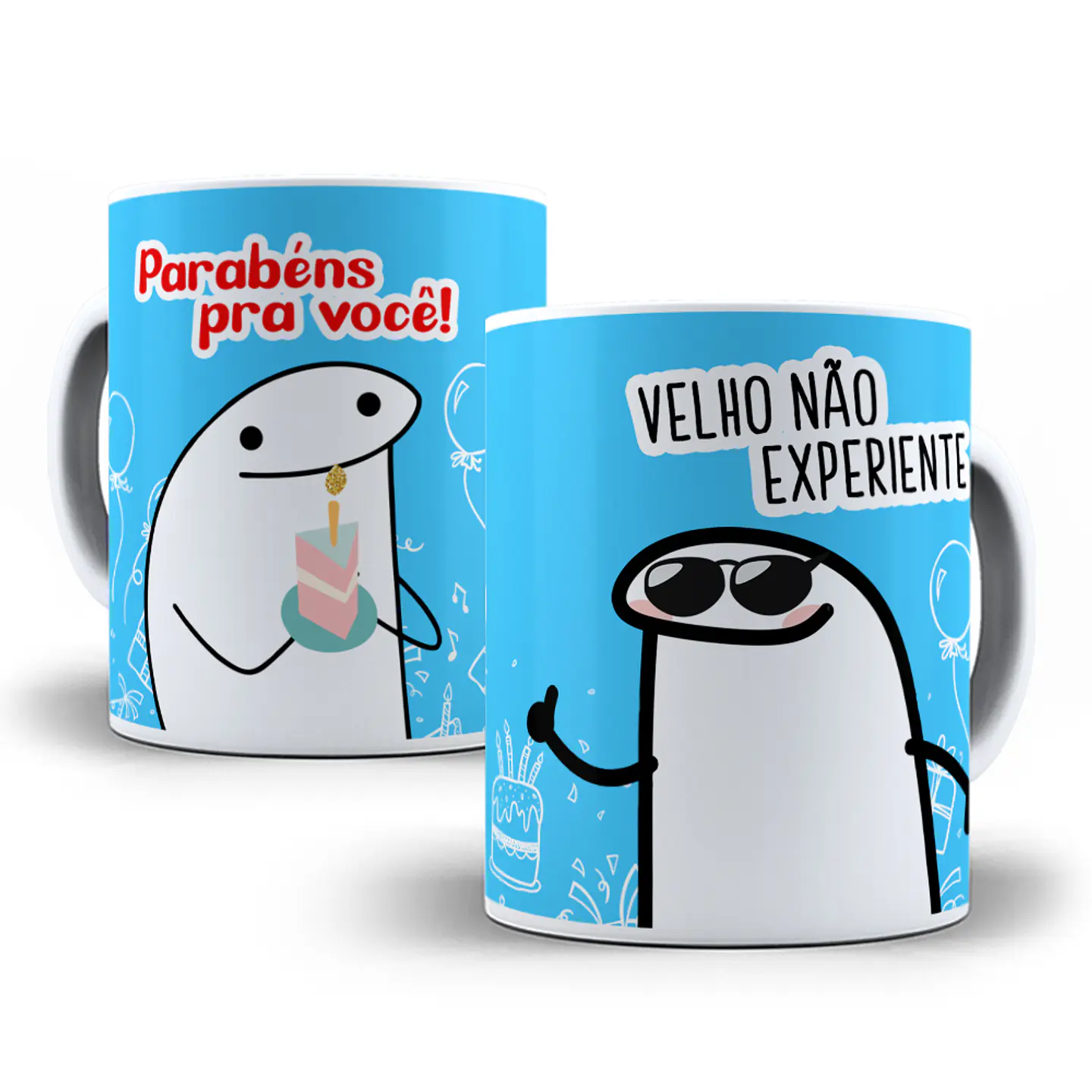 7 Artes Caneca Flork Aniversário Editável Photoshop + Png 9