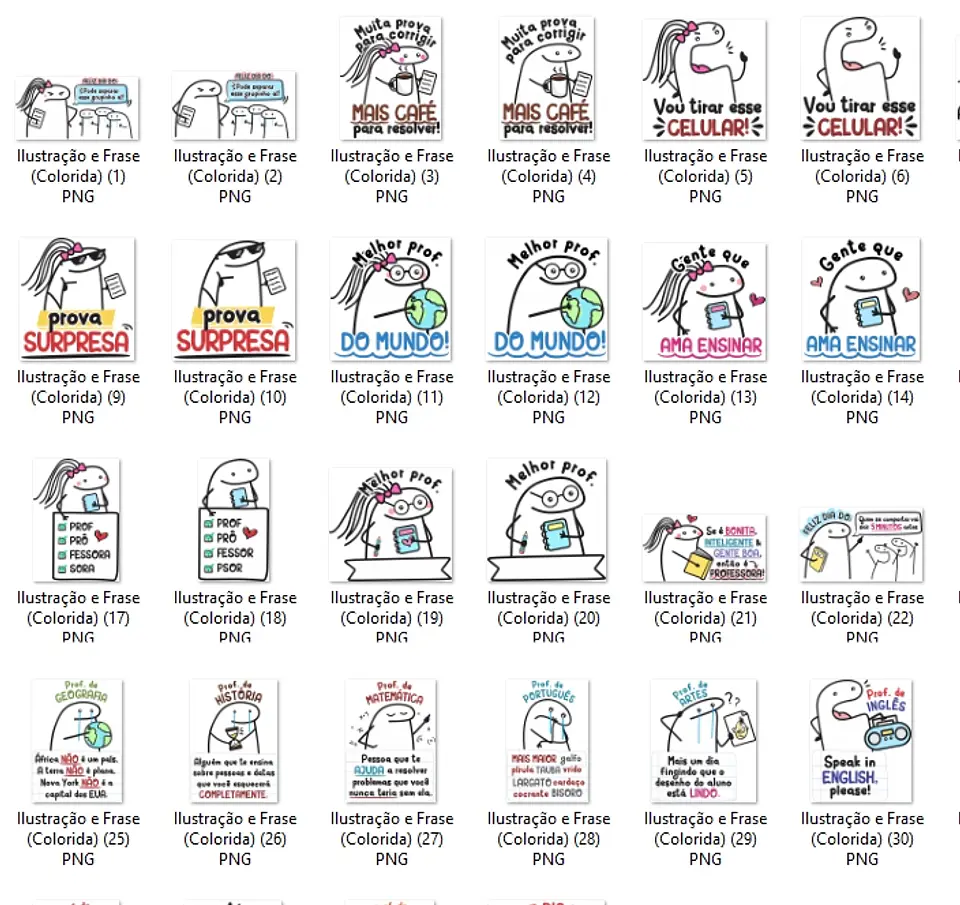 Kit Digital Florks Dia dos Professores Arquivos Png  3