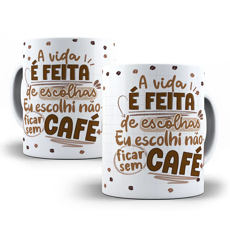 22 Artes Caneca Flork Café Pdf Editável + Png 6