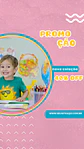 Pack Canva Loja de Roupa Infantil Kids Template Editável 30 Artes Animados Storie + Bônus - Thumbnail 3