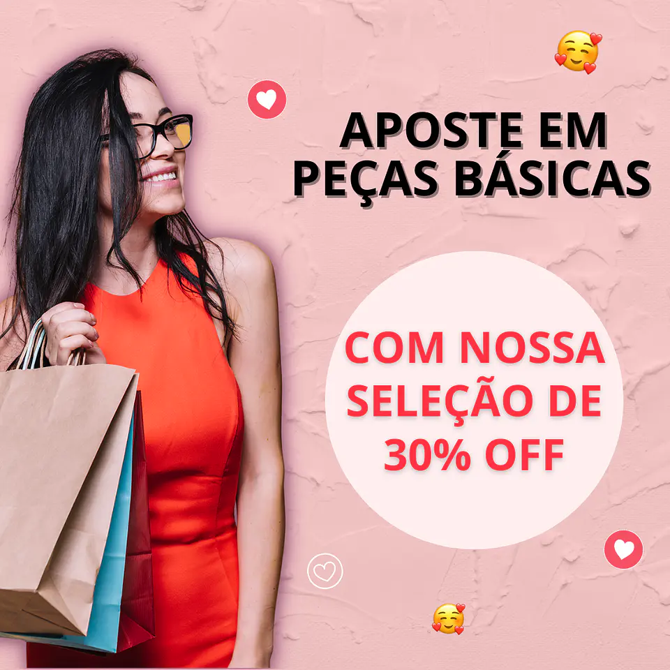 Pack Canva Loja de Roupas Templates Editável 30 Artes + Bônus 5
