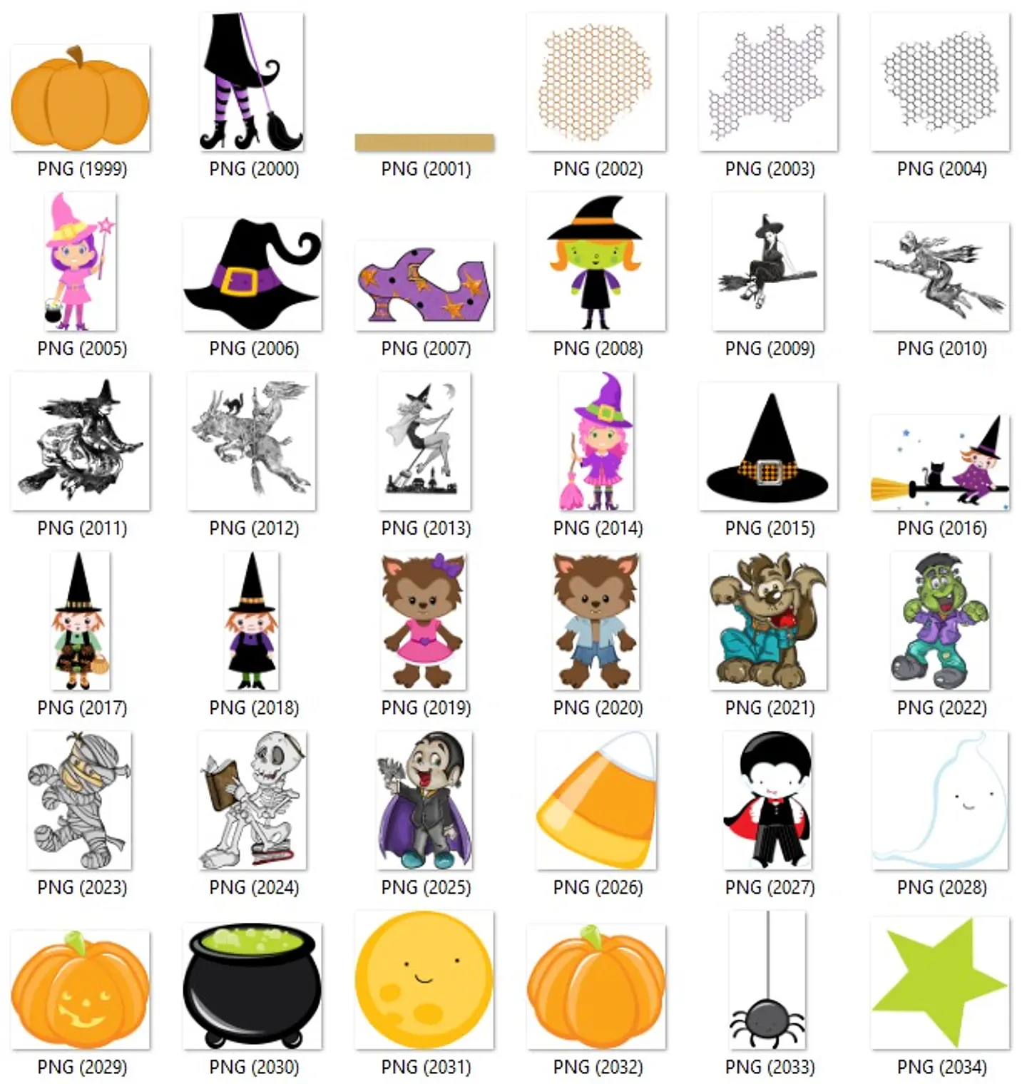 Kit Digital Halloween Dia das Bruxas Arquivos Png e Jpg 8