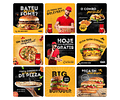 Pack Canva Fast Food Template Editável 30 Artes + Bônus