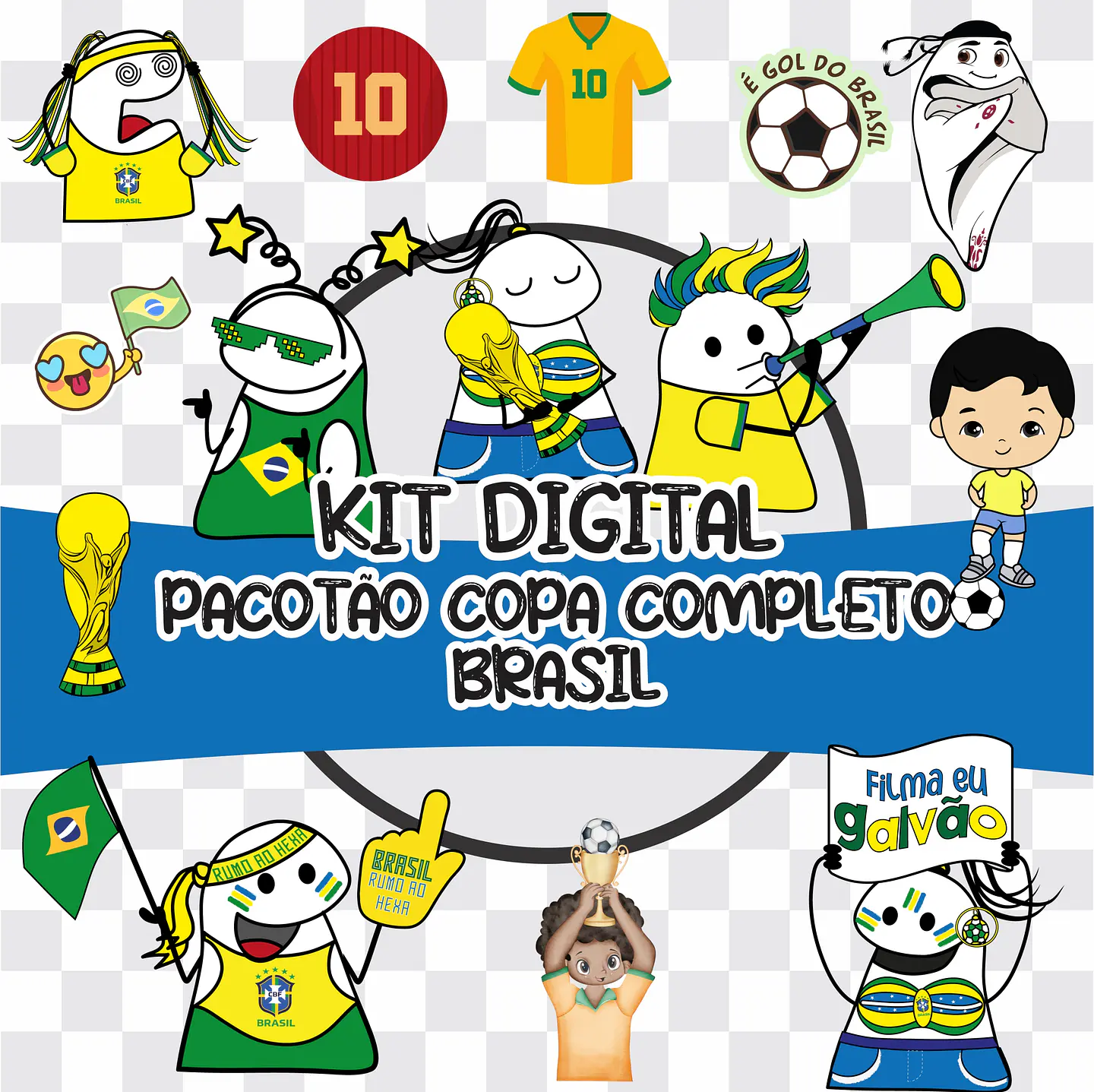 Kit Digital Copa Brasil Flork Sublimação Completa  1