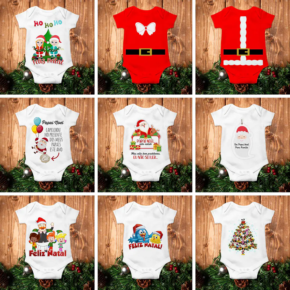 Artes para Caneca e Body Sublimação Natal  Corel Draw + Jpg  3