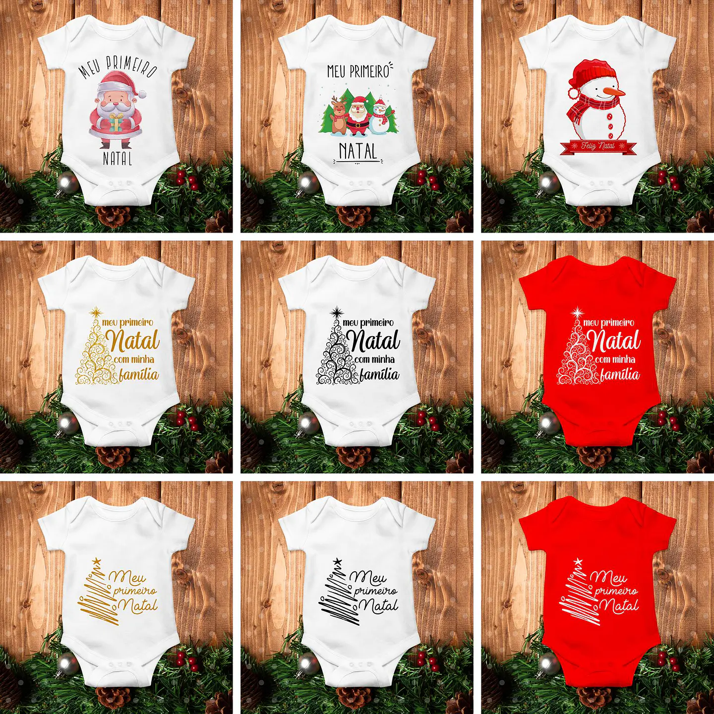 Artes para Caneca e Body Sublimação Natal  Corel Draw + Jpg  4