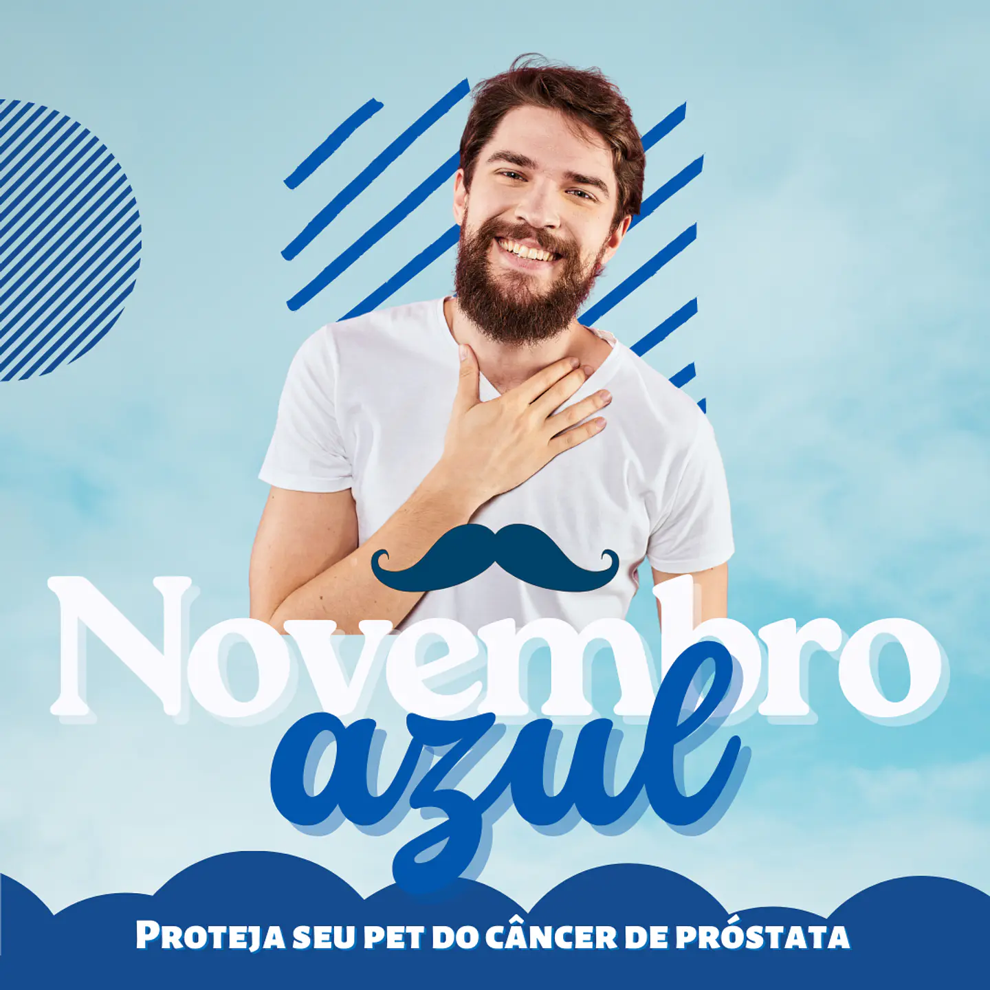 Pack Canva Novembro Azul Template Editável 30 Artes + Bônus 5