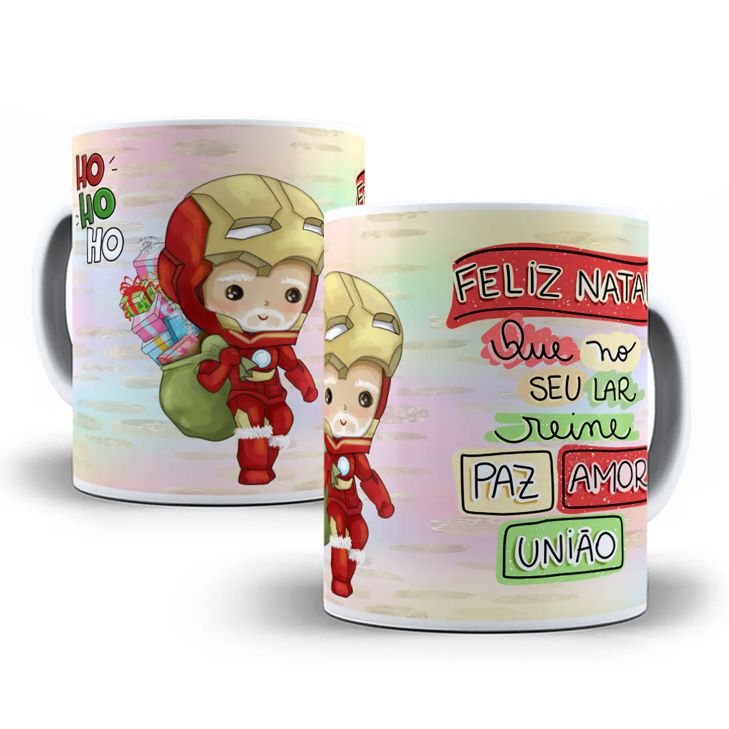 14 Artes Caneca e Camisa Natal Heróis Natalino Sublimação em Corel Draw + Jpg 4