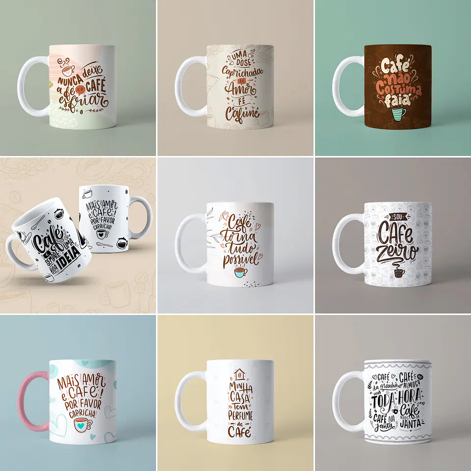 10 Artes para Caneca Café em Jpg 1