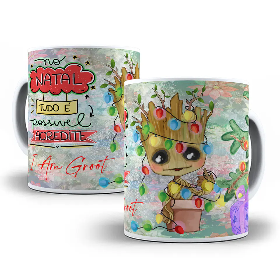 14 Artes Caneca e Camisa Natal Heróis Natalino Sublimação em Corel Draw + Jpg 5