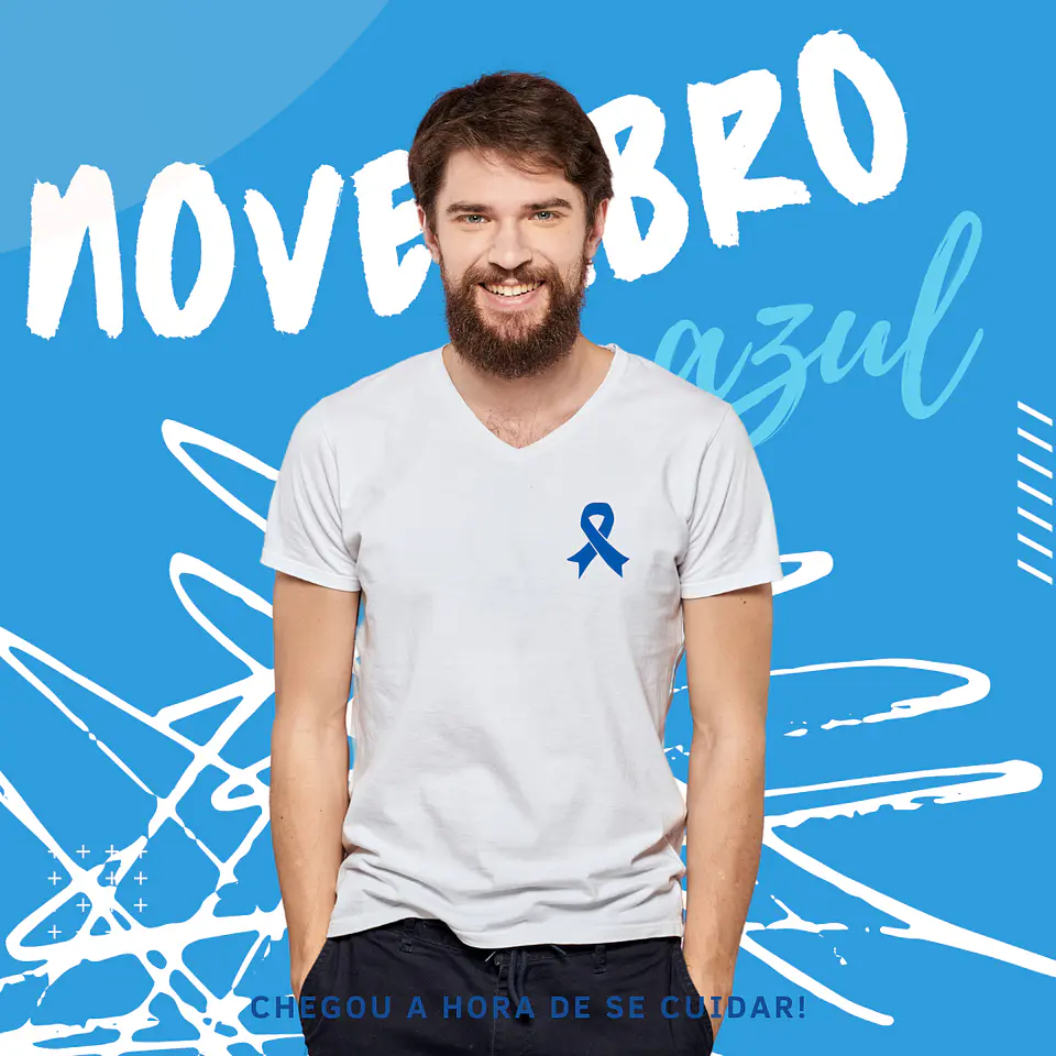 Pack Canva Novembro Azul Template Editável 30 Artes + Bônus 9