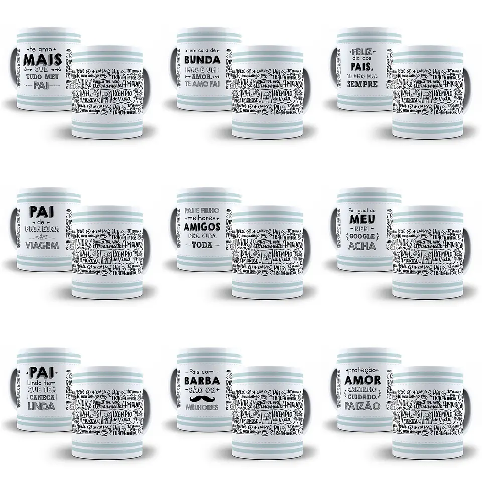 18 Artes para Caneca Dia dos Pais em Jpg 2