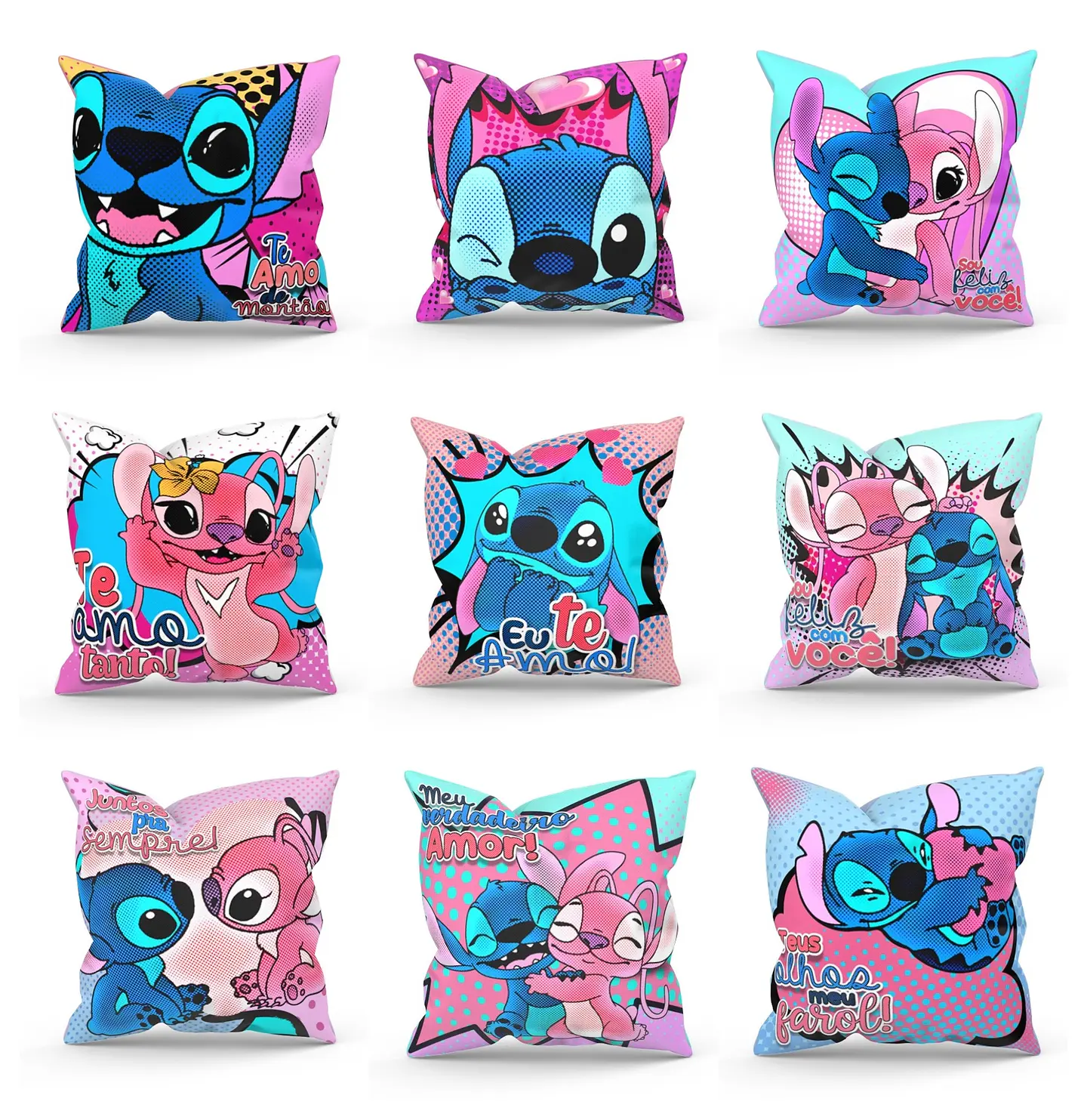 20 Artes para Caneca e Almofada Stitch Love em Jpg 2