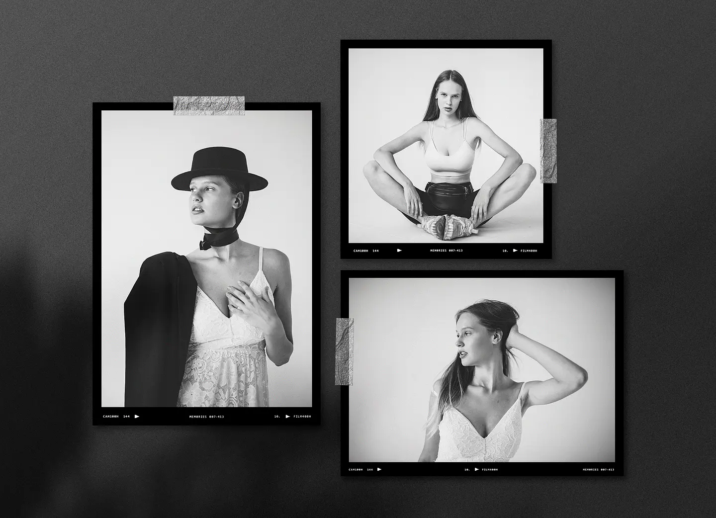 Artes para Quadros Polaroid Molduras 15 Arquivos Editáveis Photoshop 2