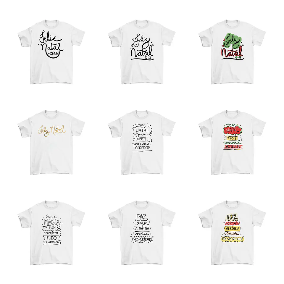 24 Artes Camisa Natal Arquivos Sublimação Png 3
