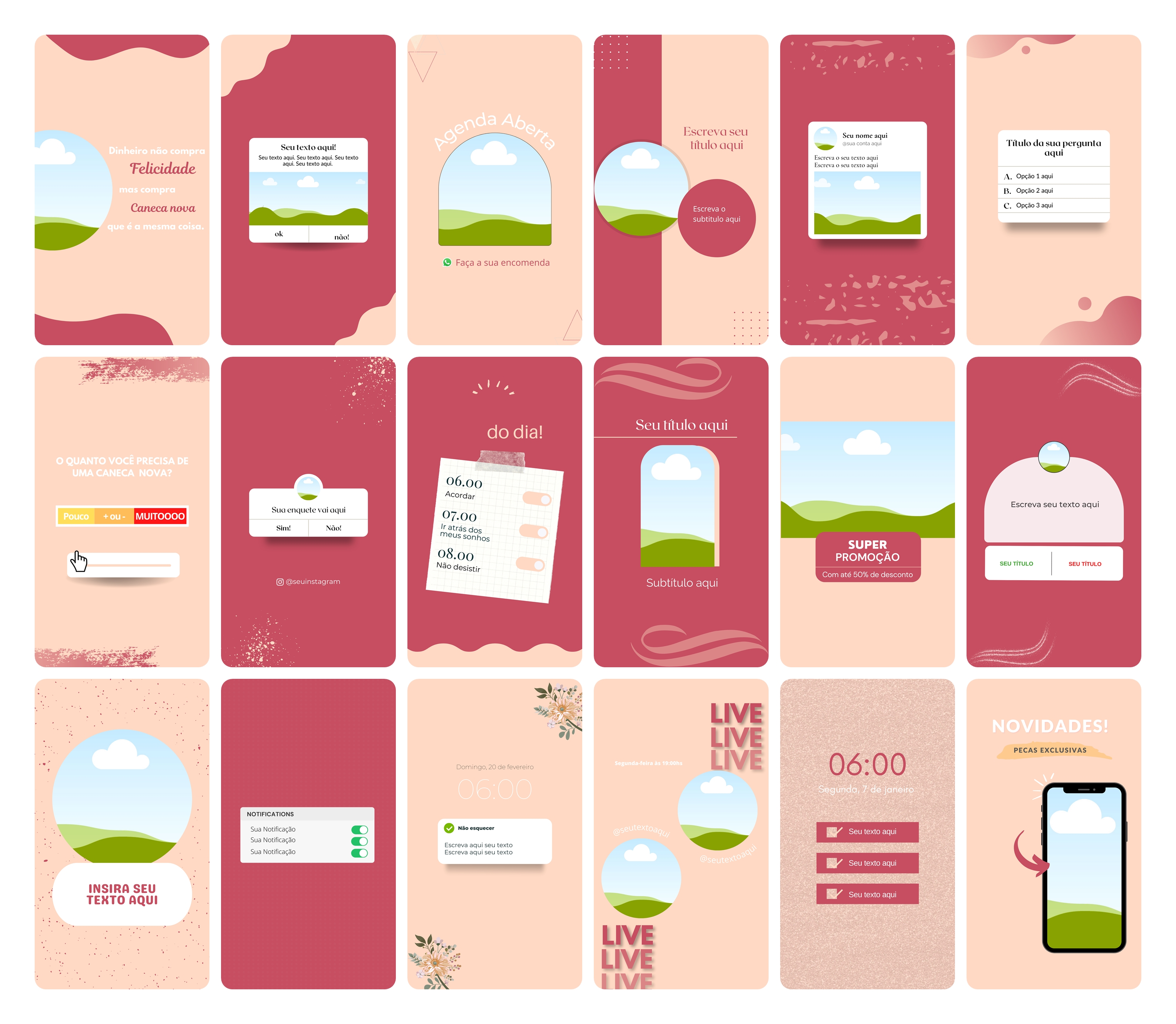 Pack Canva Sublimação Loja de Personalizados Templates Editável 120 Artes Storie 1