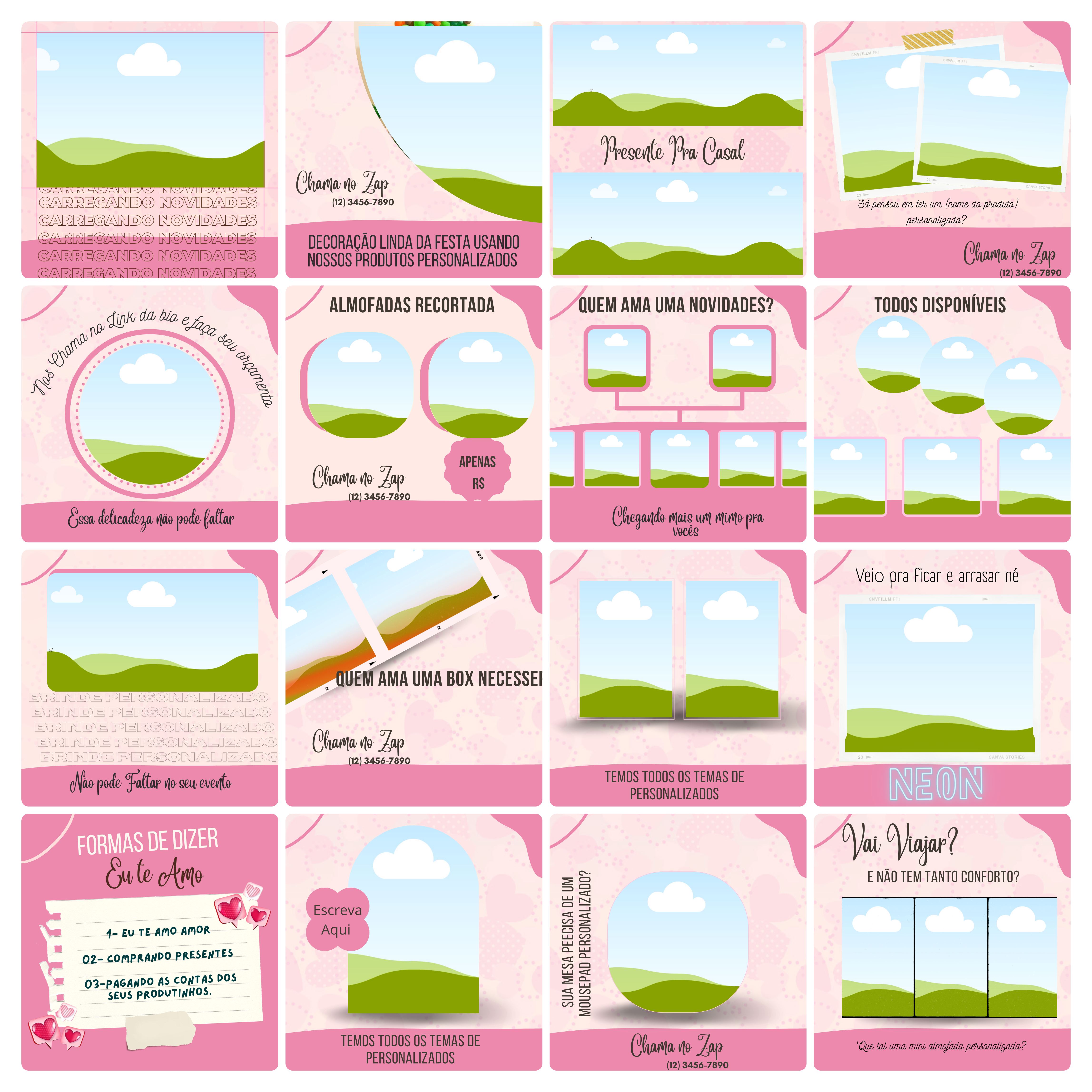 Pack Canva Personalizados Sublimação Templates Editável 100 Artes + Bônus 4