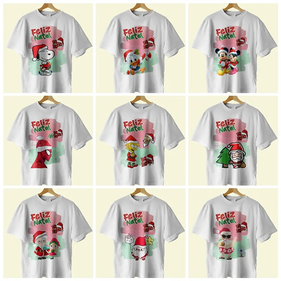 18 Artes Camisa Natal Editável Corel Draw + Jpg 1