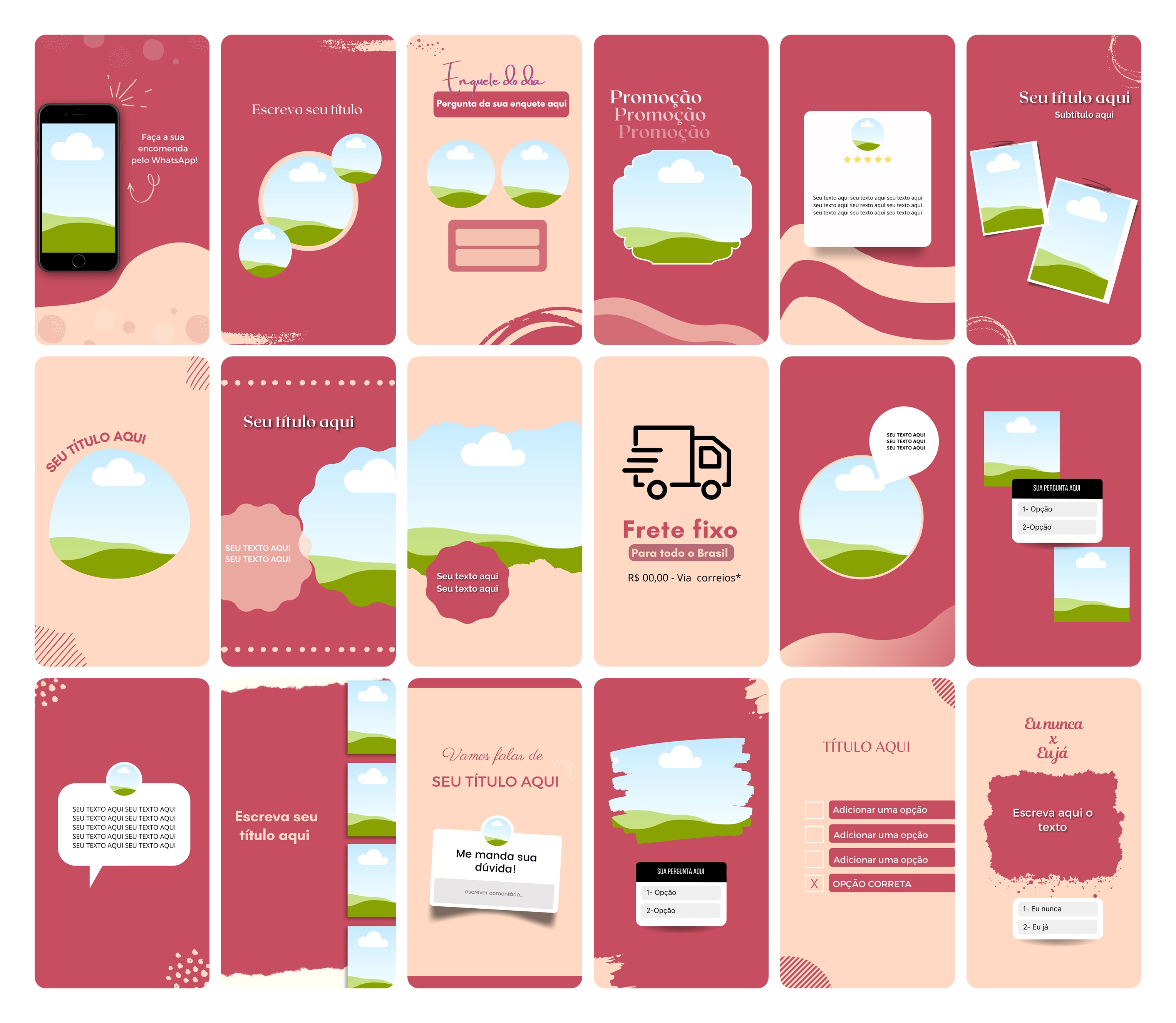 Pack Canva Sublimação Loja de Personalizados Templates Editável 120 Artes Storie 3