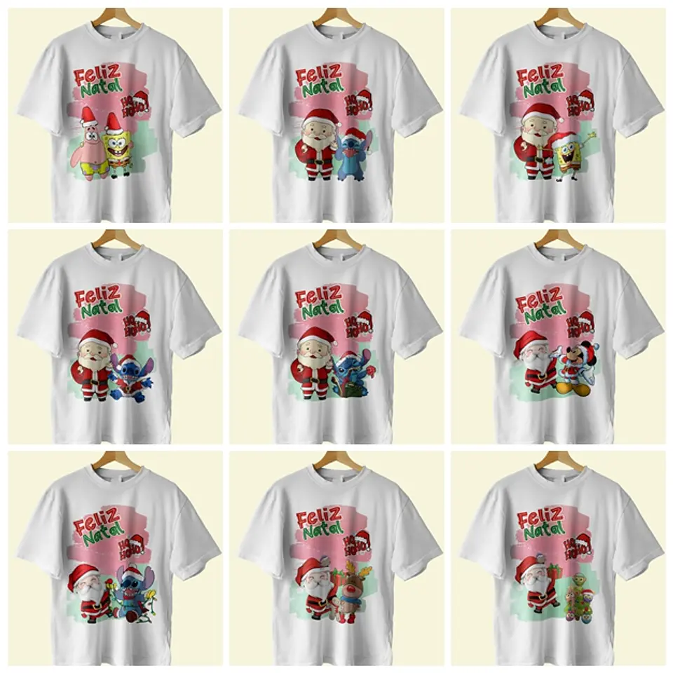 18 Artes Camisa Natal Editável Corel Draw + Jpg 2