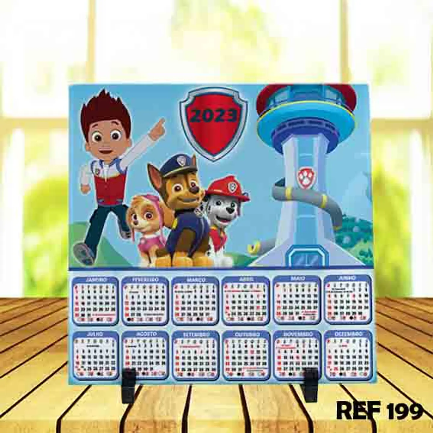 23 Artes Azulejo Calendário 2023 Editável Photoshop + Jpg 3