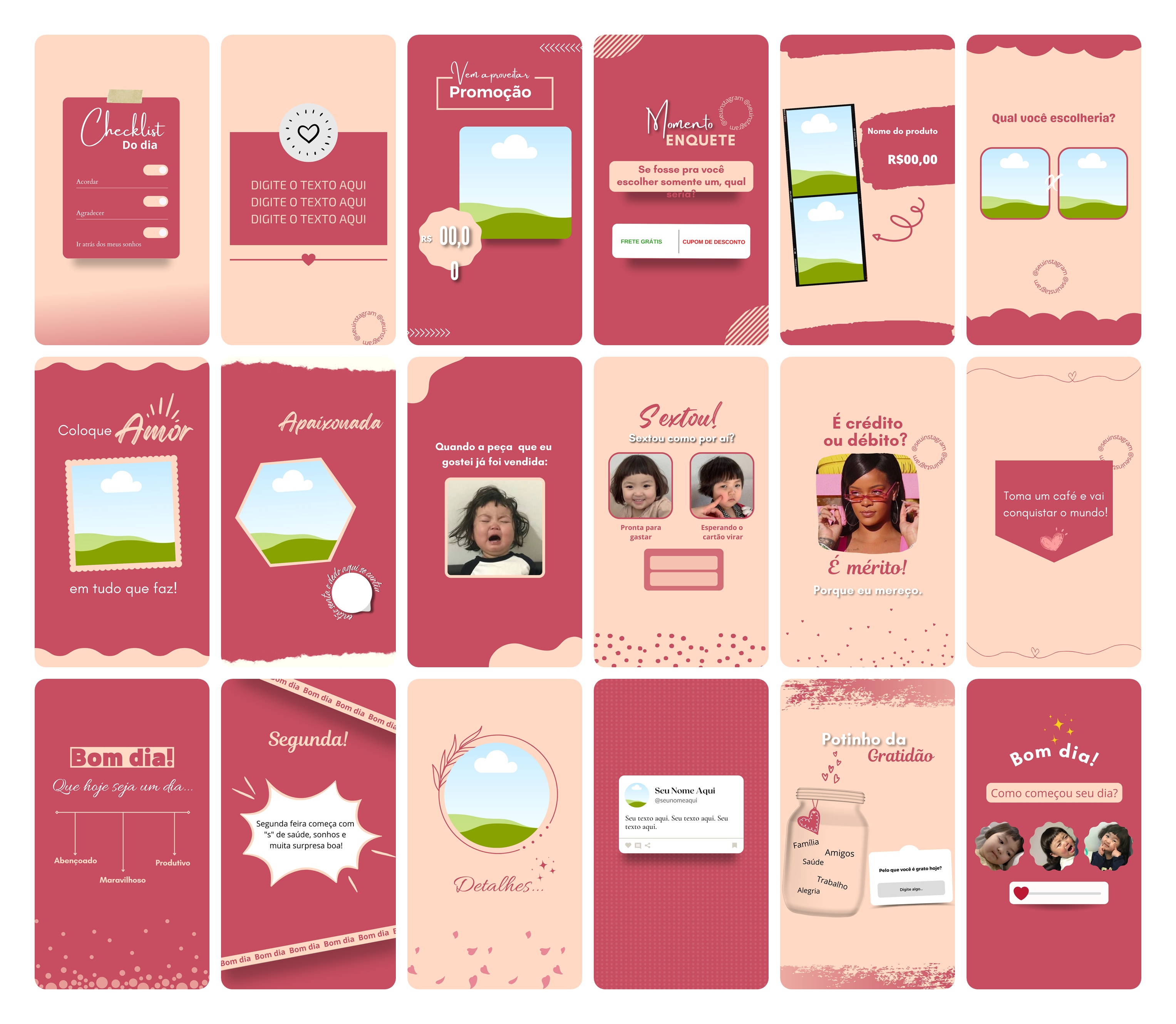 Pack Canva Sublimação Loja de Personalizados Templates Editável 120 Artes Storie 5