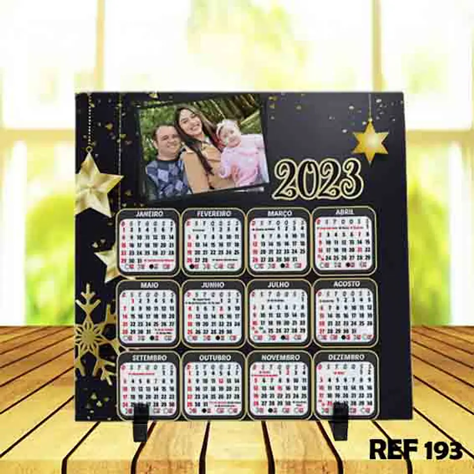 23 Artes Azulejo Calendário 2023 Editável Photoshop + Jpg 5